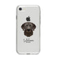 Chesapeake Bay Retriever Personalised iPhone 8 Bumper Case on Silver iPhone