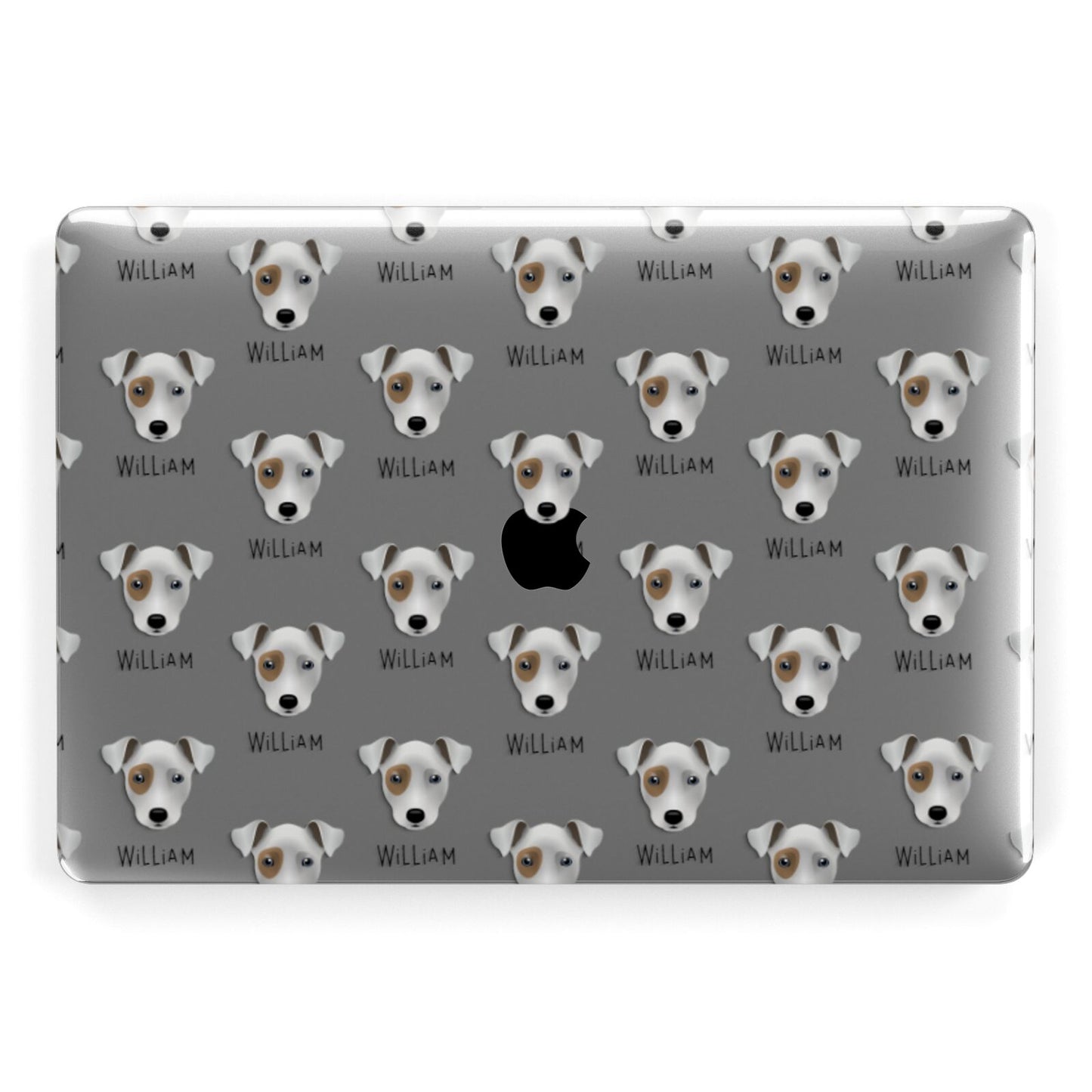 Chi Staffy Bull Icon with Name Apple MacBook Case