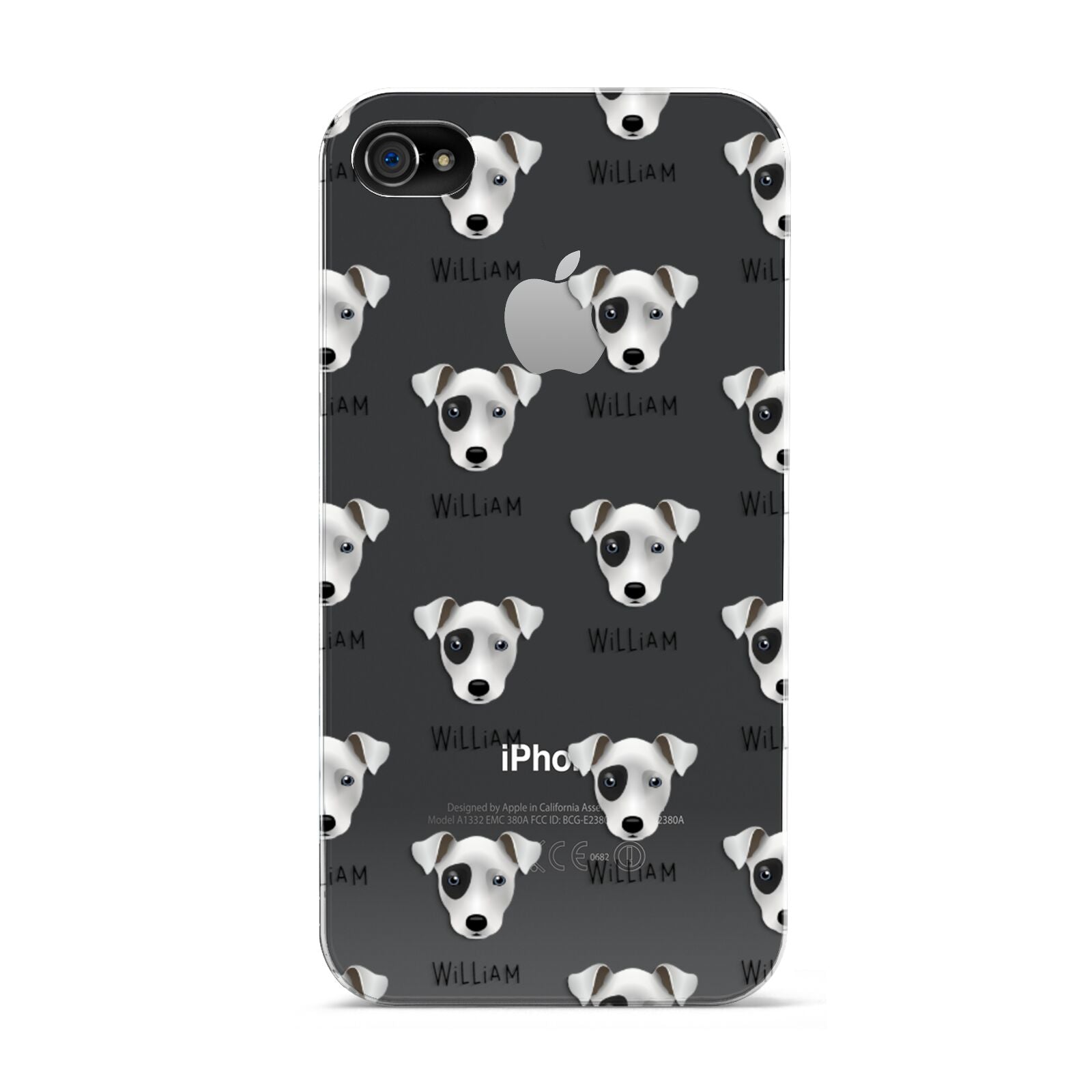 Chi Staffy Bull Icon with Name Apple iPhone 4s Case