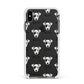 Chi Staffy Bull Icon with Name Apple iPhone Xs Max Impact Case White Edge on Black Phone