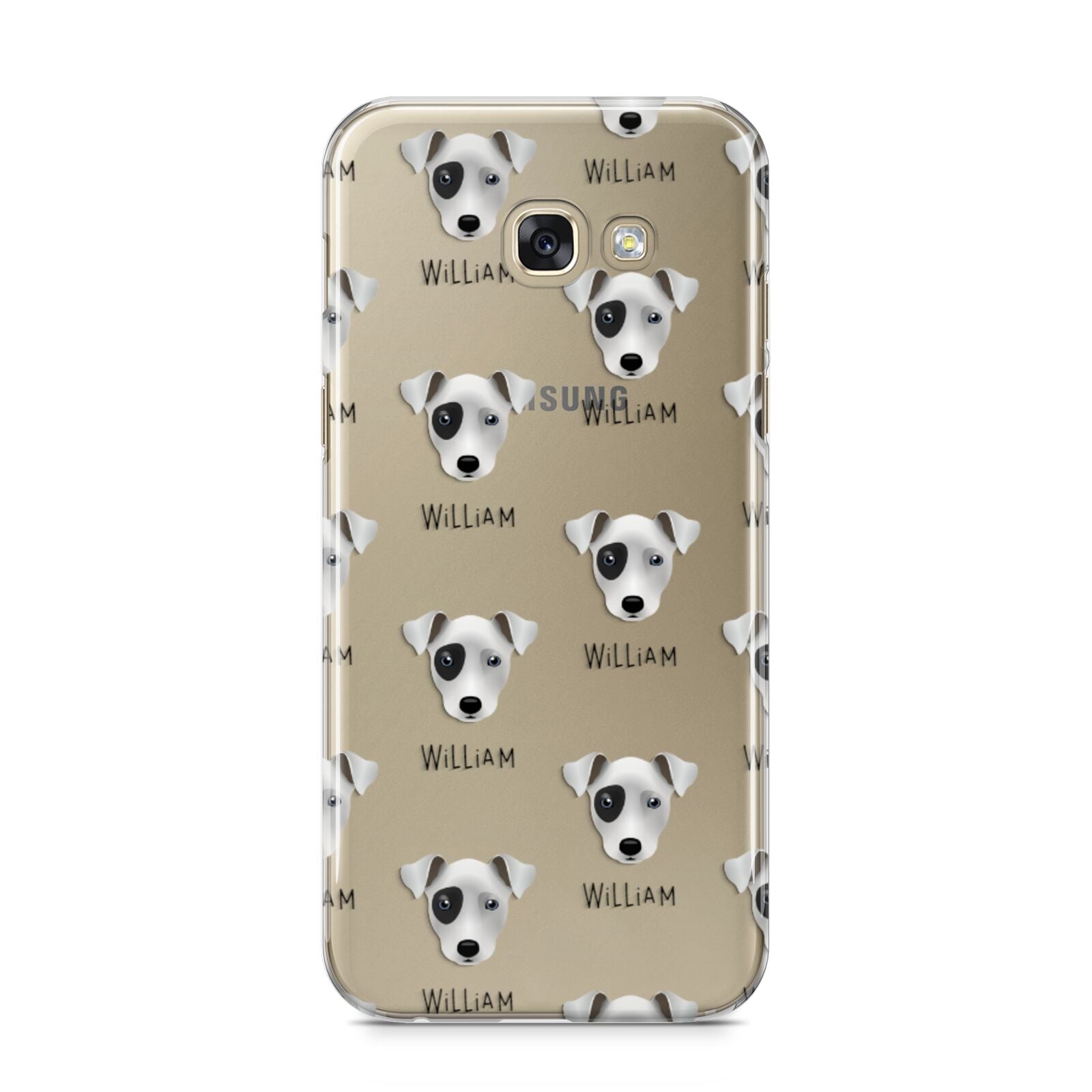 Chi Staffy Bull Icon with Name Samsung Galaxy A5 2017 Case on gold phone