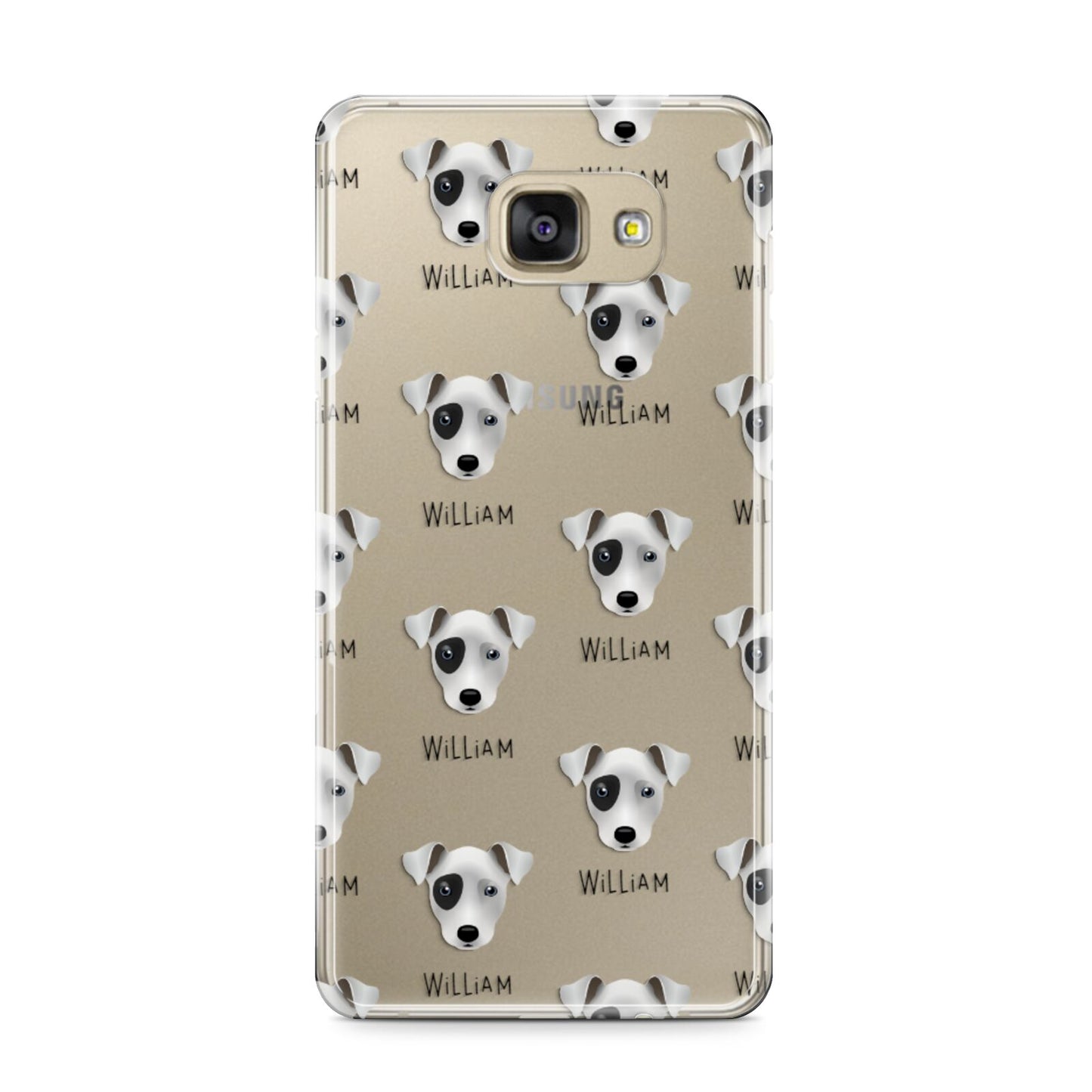 Chi Staffy Bull Icon with Name Samsung Galaxy A9 2016 Case on gold phone