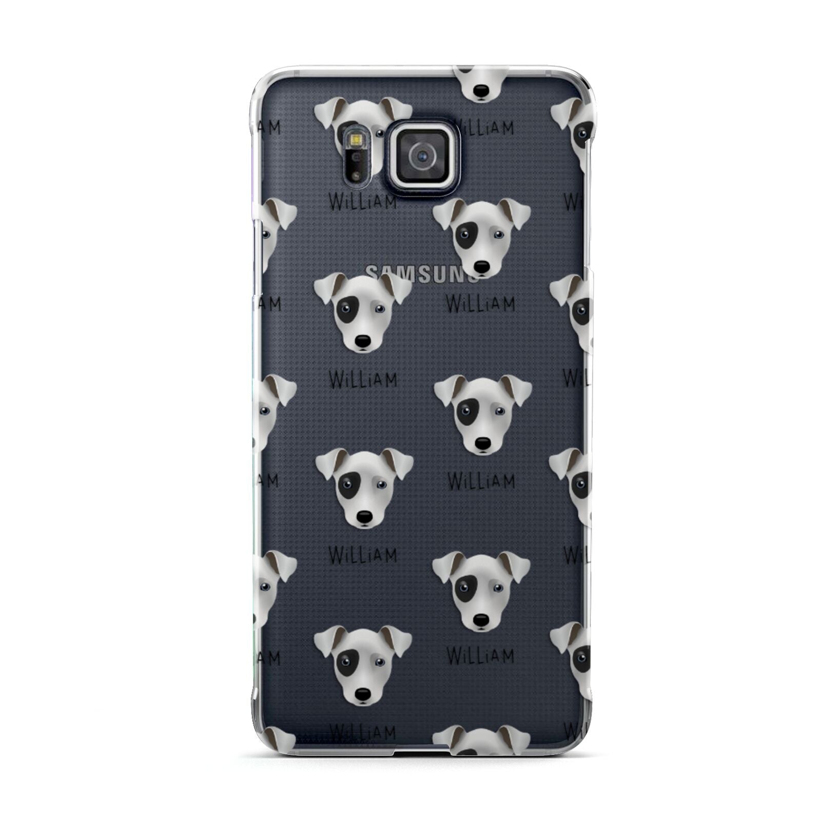 Chi Staffy Bull Icon with Name Samsung Galaxy Alpha Case