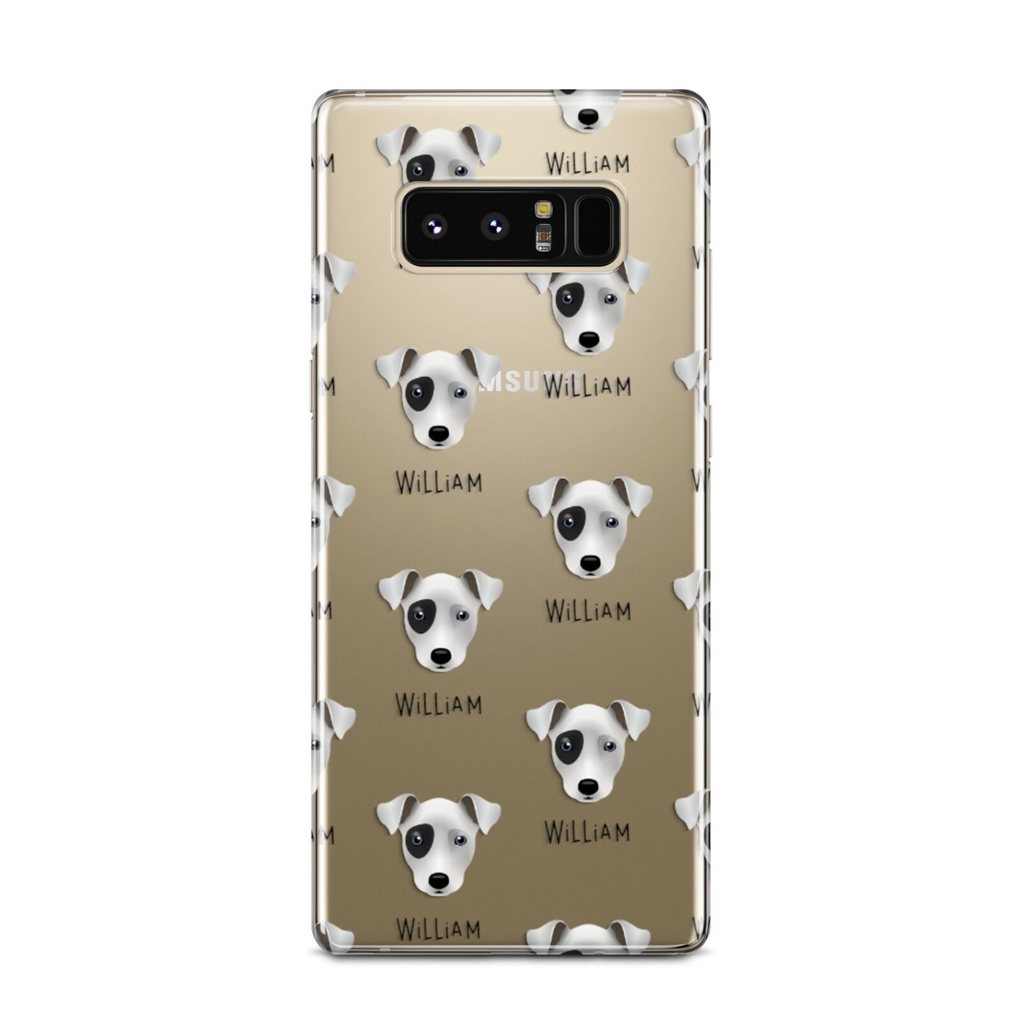 Chi Staffy Bull Icon with Name Samsung Galaxy Note 8 Case