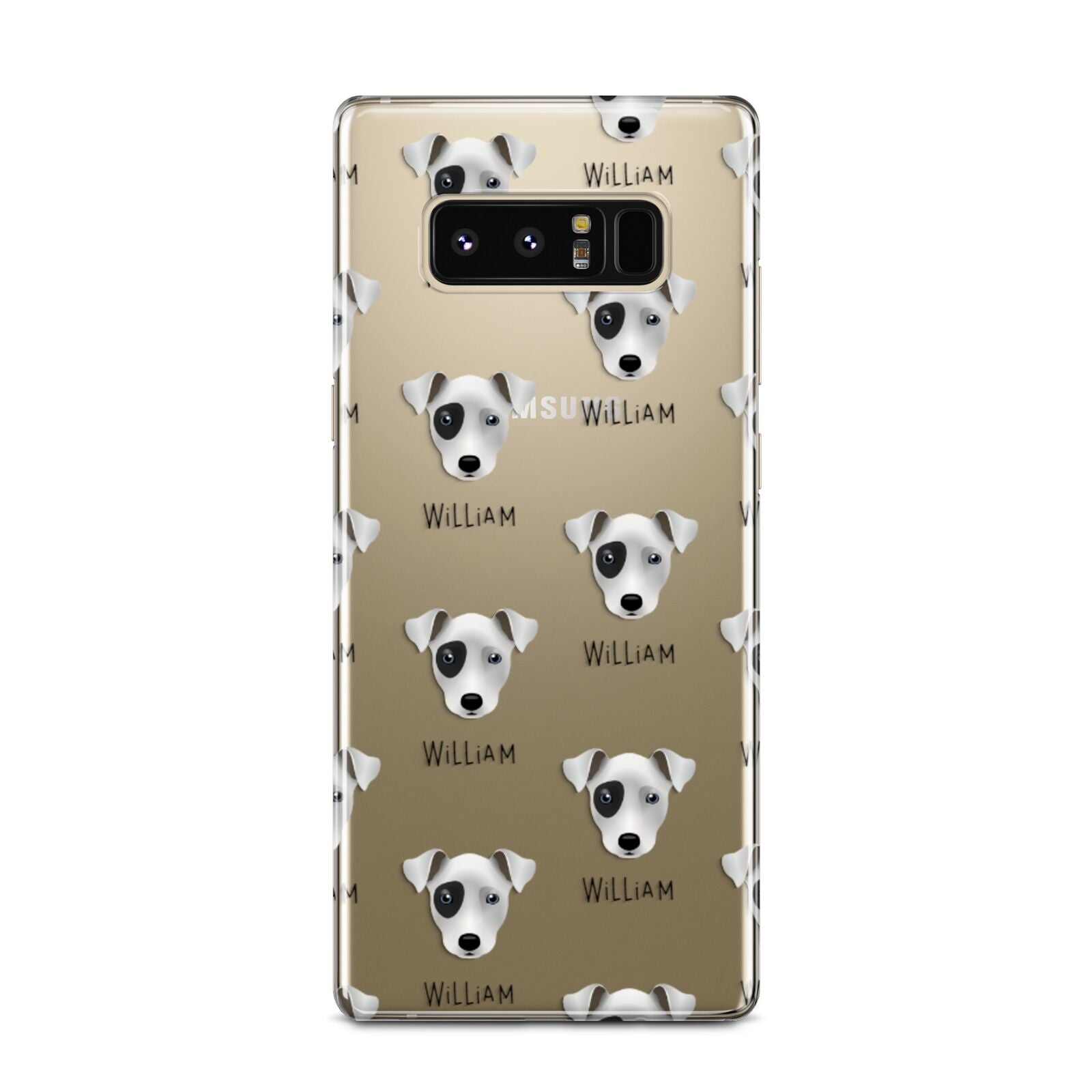 Chi Staffy Bull Icon with Name Samsung Galaxy Note 8 Case