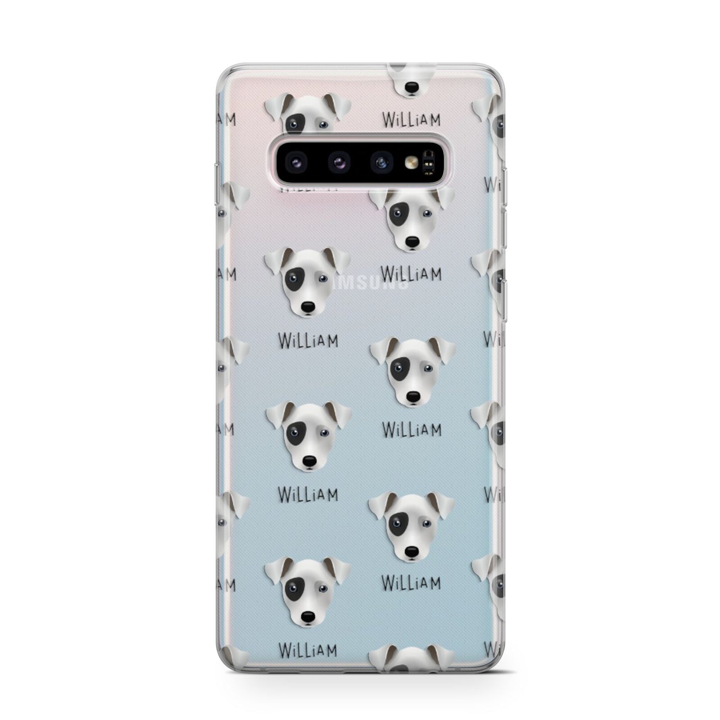 Chi Staffy Bull Icon with Name Samsung Galaxy S10 Case