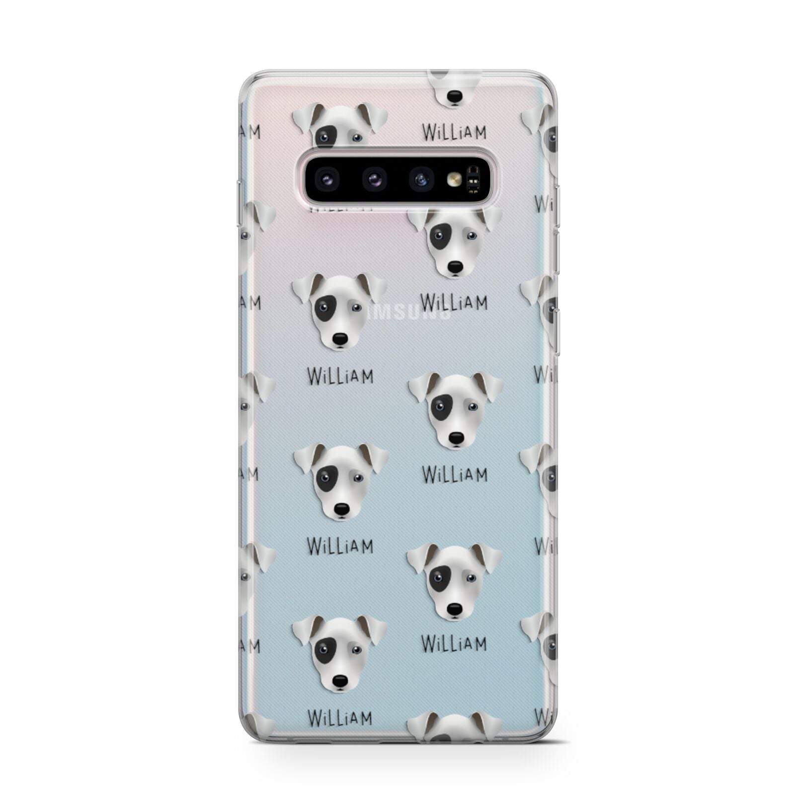 Chi Staffy Bull Icon with Name Samsung Galaxy S10 Case