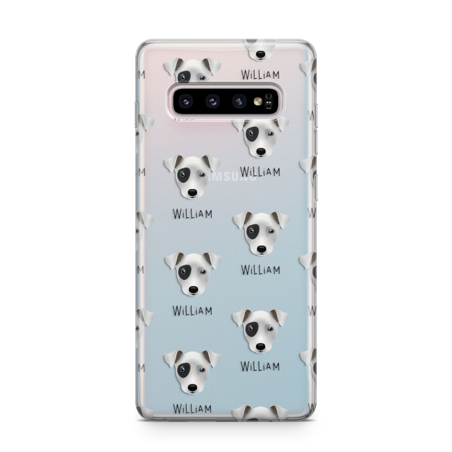 Chi Staffy Bull Icon with Name Samsung Galaxy S10 Plus Case