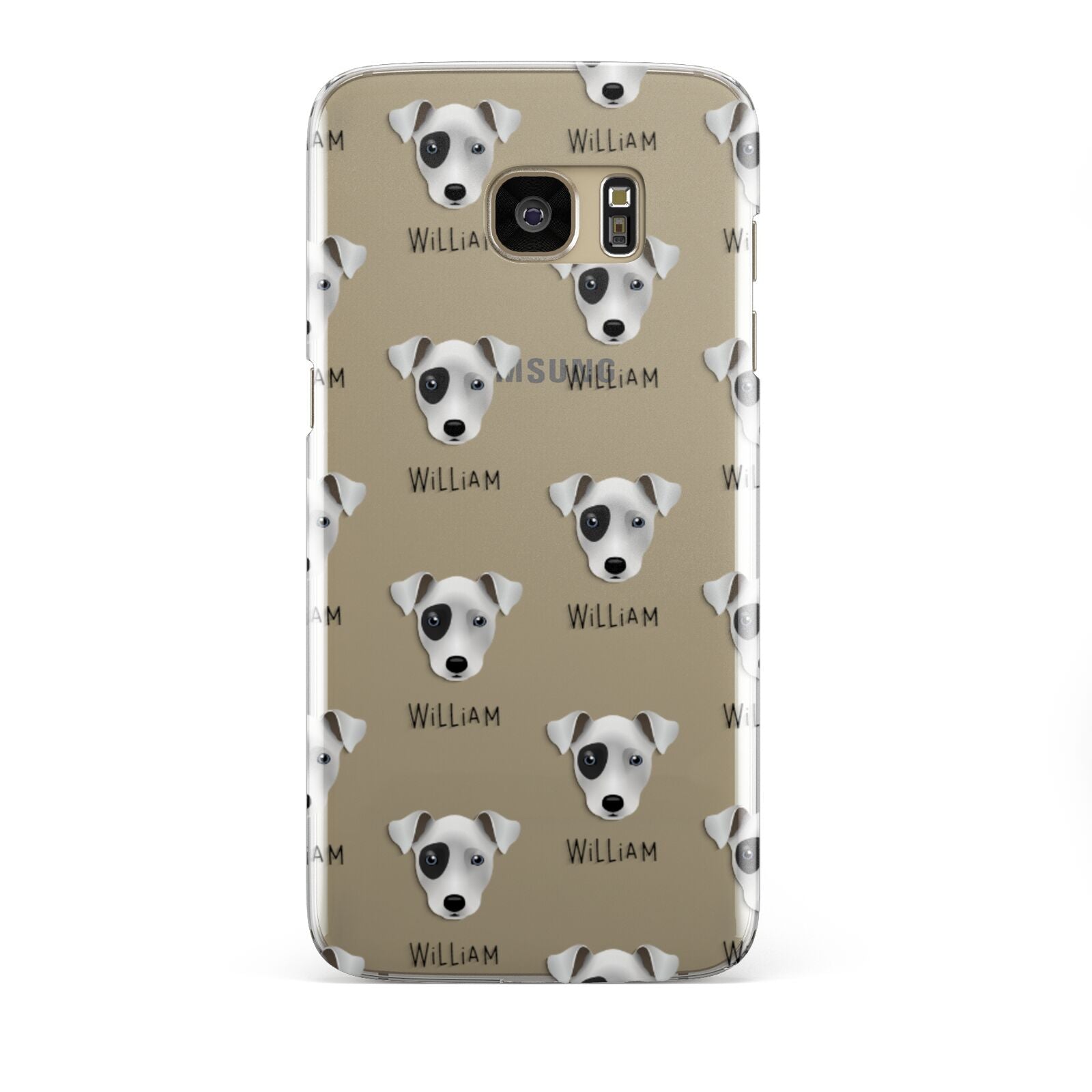 Chi Staffy Bull Icon with Name Samsung Galaxy S7 Edge Case