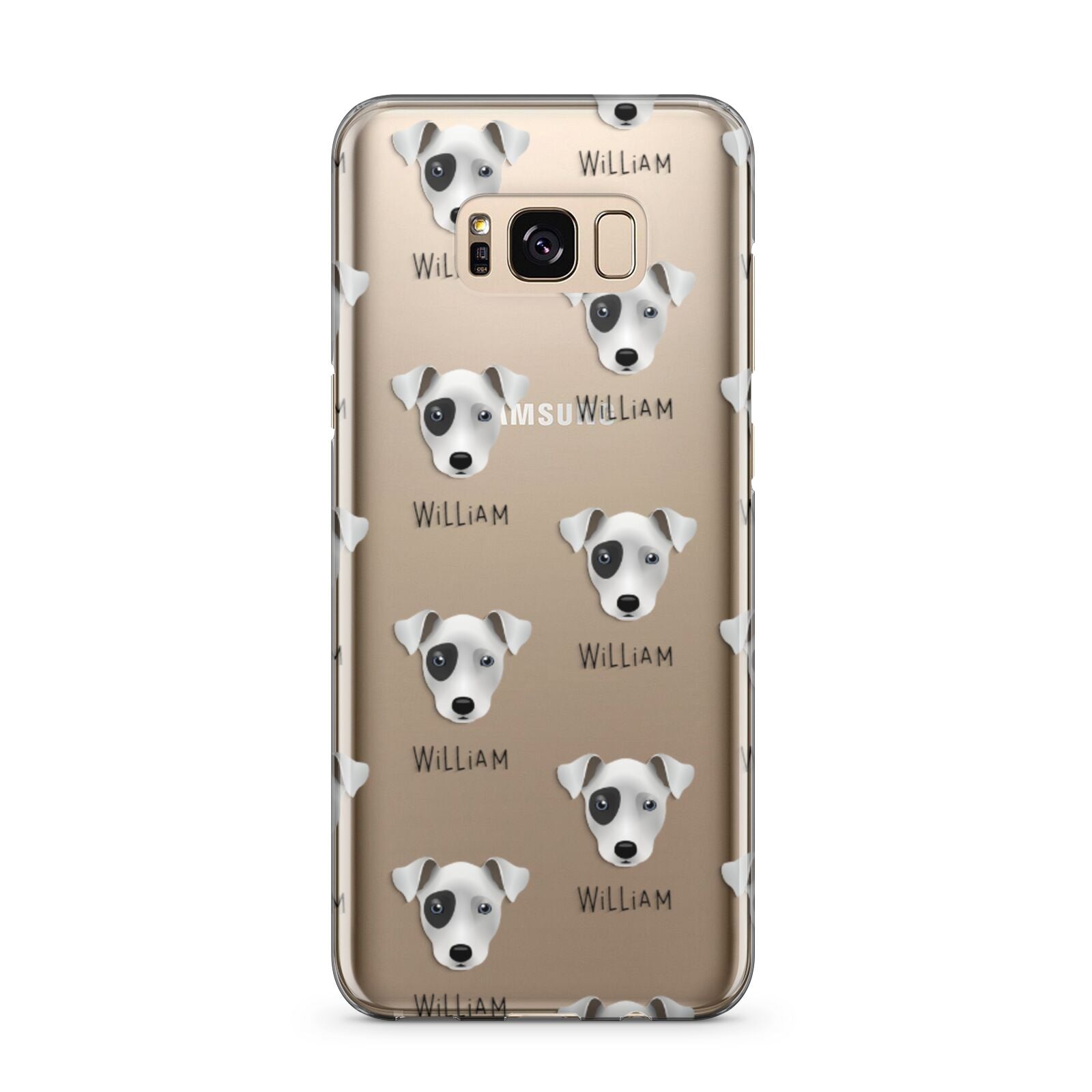 Chi Staffy Bull Icon with Name Samsung Galaxy S8 Plus Case