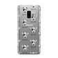 Chi Staffy Bull Icon with Name Samsung Galaxy S9 Plus Case on Silver phone