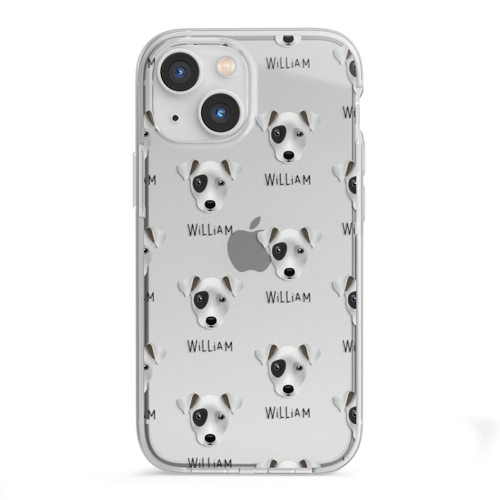 Chi Staffy Bull Icon with Name iPhone 13 Mini TPU Impact Case with White Edges