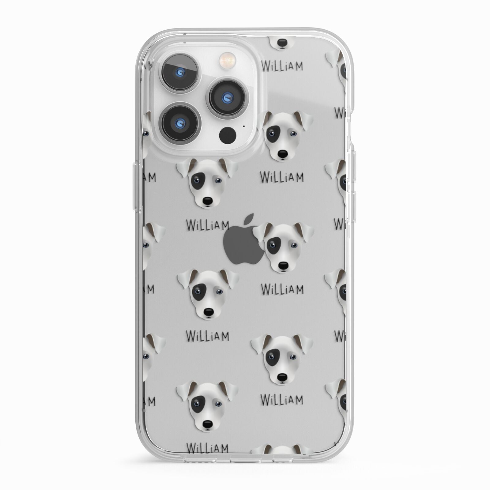 Chi Staffy Bull Icon with Name iPhone 13 Pro TPU Impact Case with White Edges