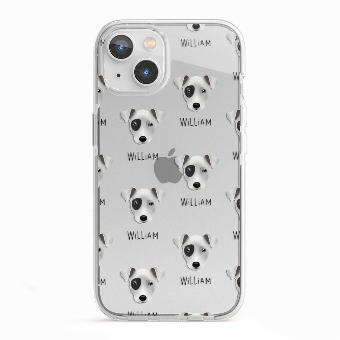 Chi Staffy Bull Icon with Name iPhone 13 TPU Impact Case with White Edges