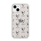 Chi Staffy Bull Icon with Name iPhone 14 Glitter Tough Case Starlight