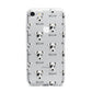 Chi Staffy Bull Icon with Name iPhone 7 Bumper Case on Silver iPhone
