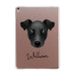 Chi Staffy Bull Personalised Apple iPad Rose Gold Case