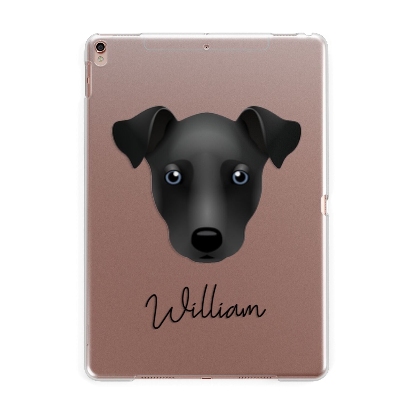 Chi Staffy Bull Personalised Apple iPad Rose Gold Case