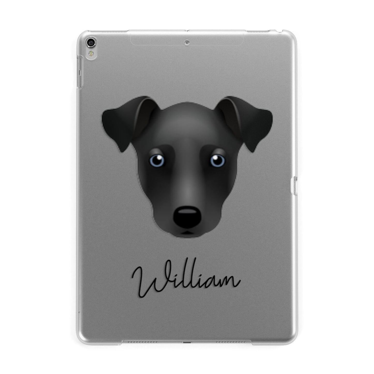 Chi Staffy Bull Personalised Apple iPad Silver Case