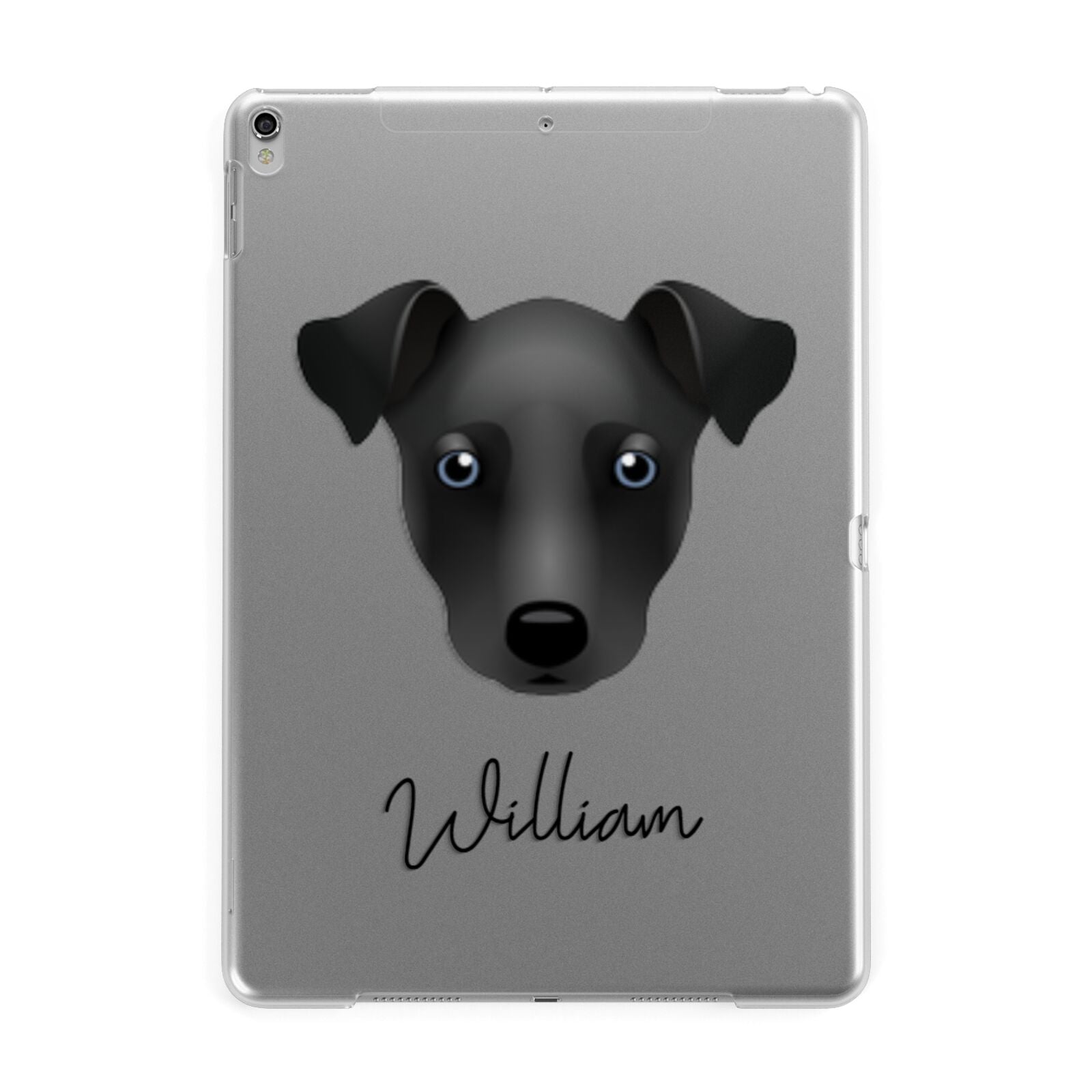 Chi Staffy Bull Personalised Apple iPad Silver Case