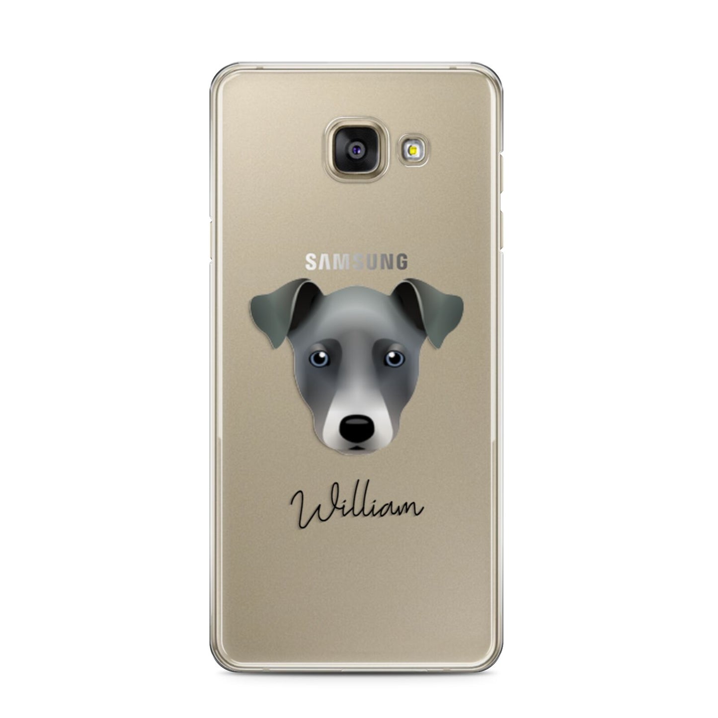 Chi Staffy Bull Personalised Samsung Galaxy A3 2016 Case on gold phone
