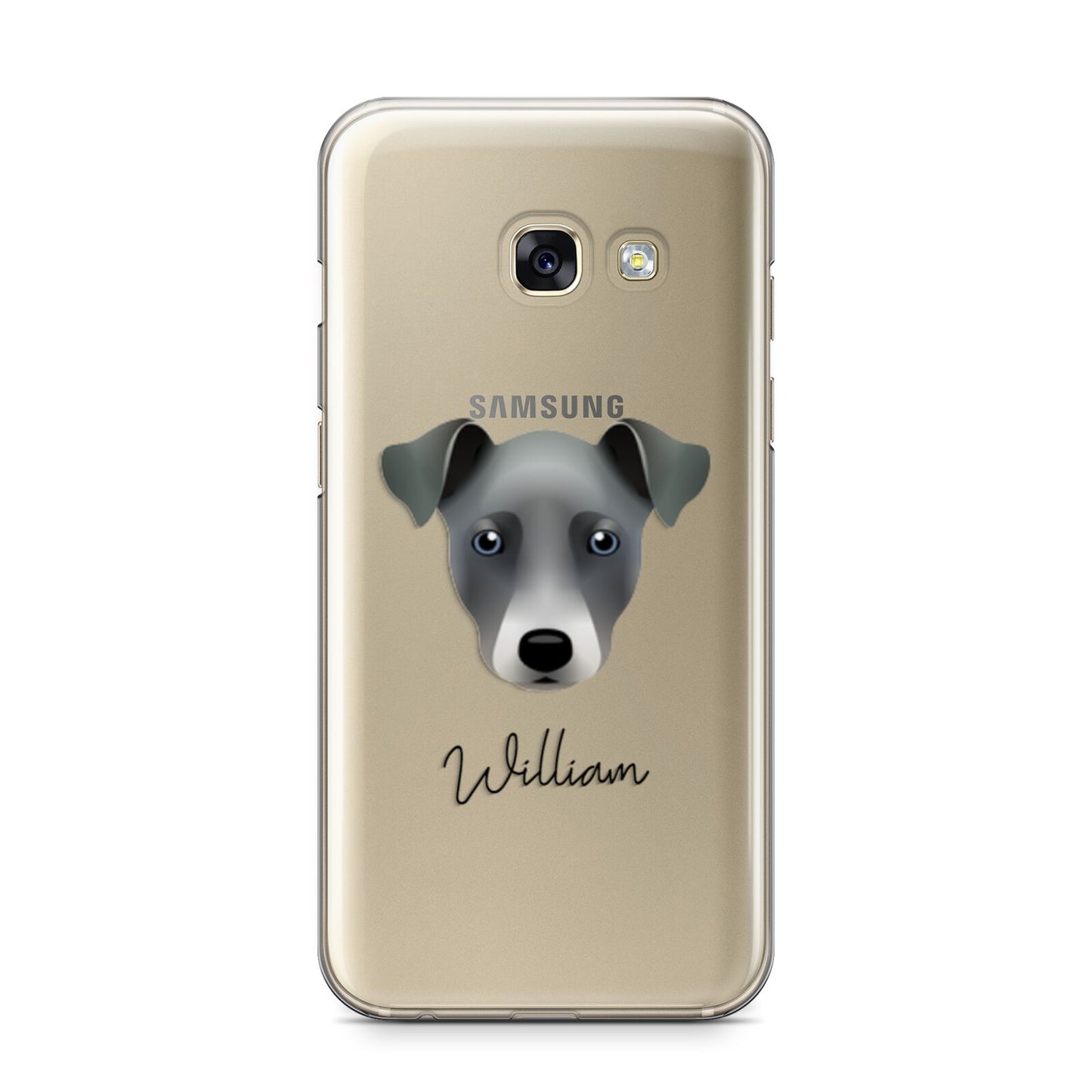 Chi Staffy Bull Personalised Samsung Galaxy A3 2017 Case on gold phone