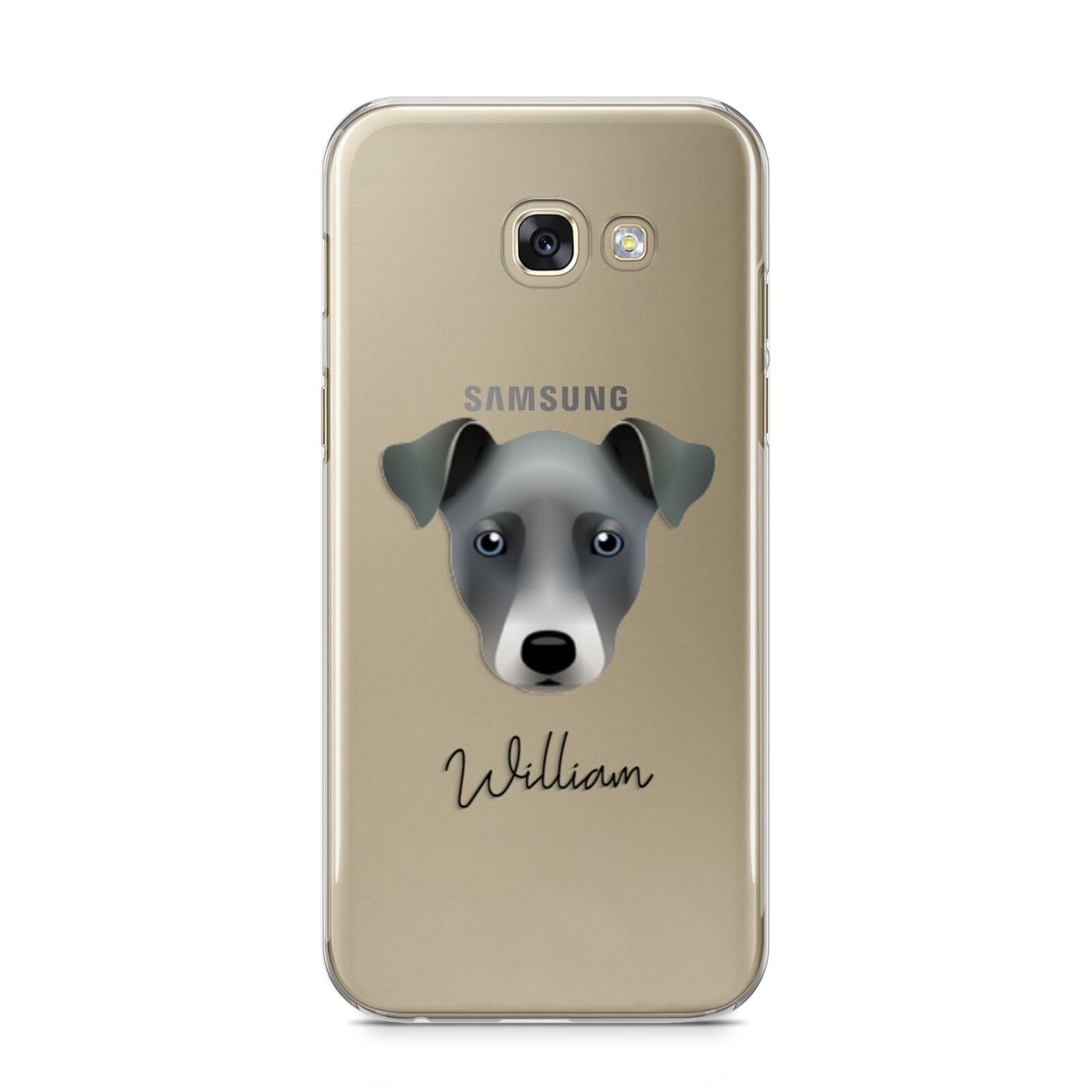 Chi Staffy Bull Personalised Samsung Galaxy A5 2017 Case on gold phone
