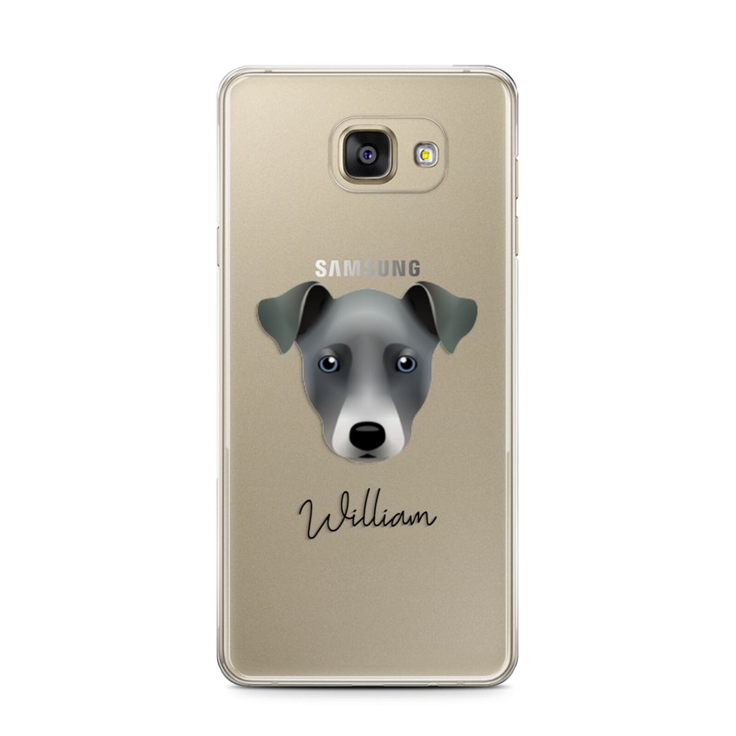Chi Staffy Bull Personalised Samsung Galaxy A7 2016 Case on gold phone