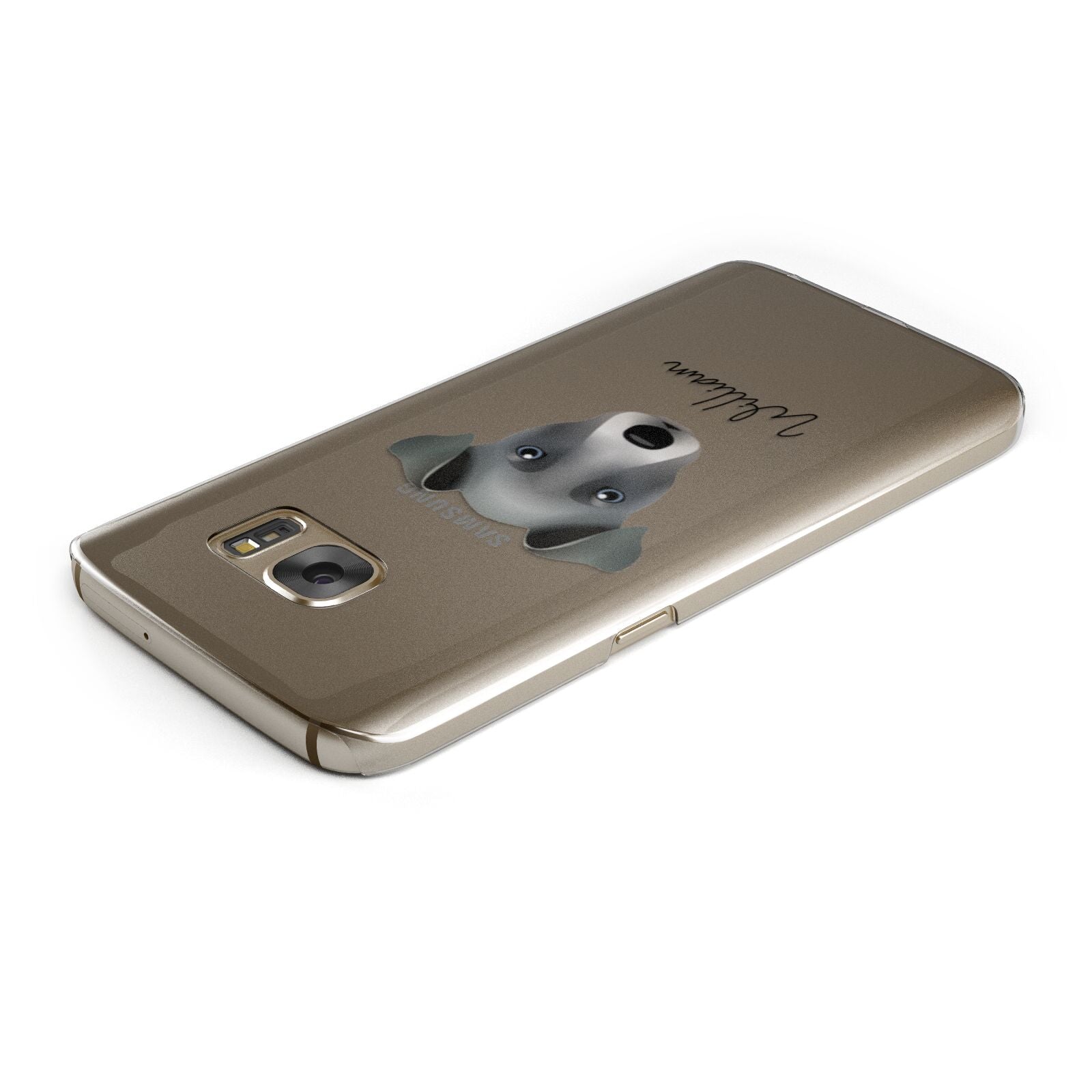 Chi Staffy Bull Personalised Samsung Galaxy Case Top Cutout