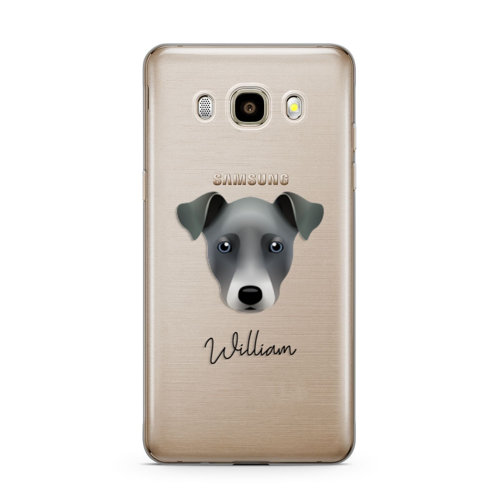 Chi Staffy Bull Personalised Samsung Galaxy J7 2016 Case on gold phone