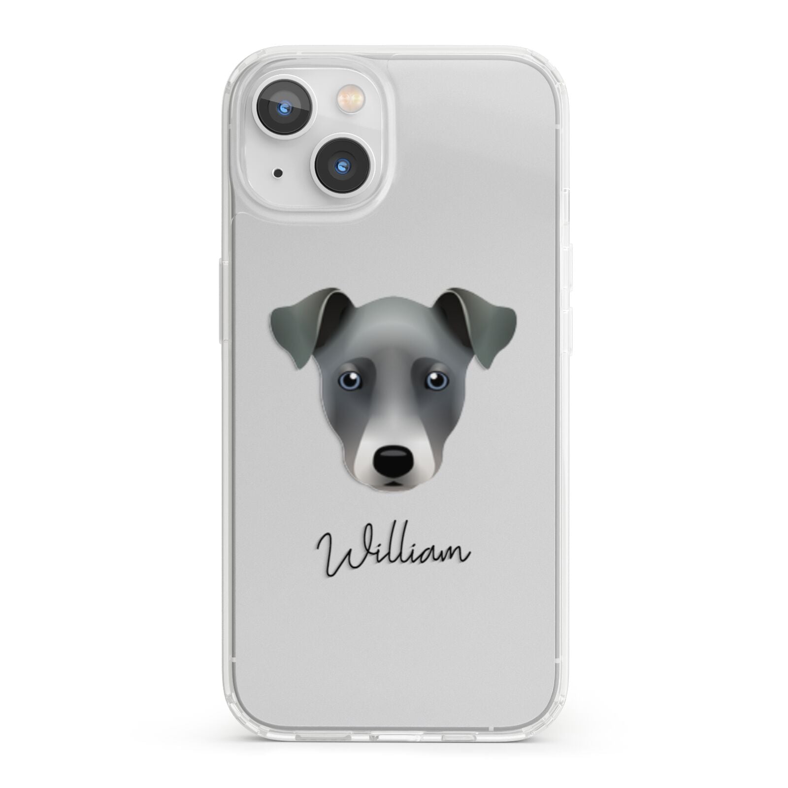 Chi Staffy Bull Personalised iPhone 13 Clear Bumper Case
