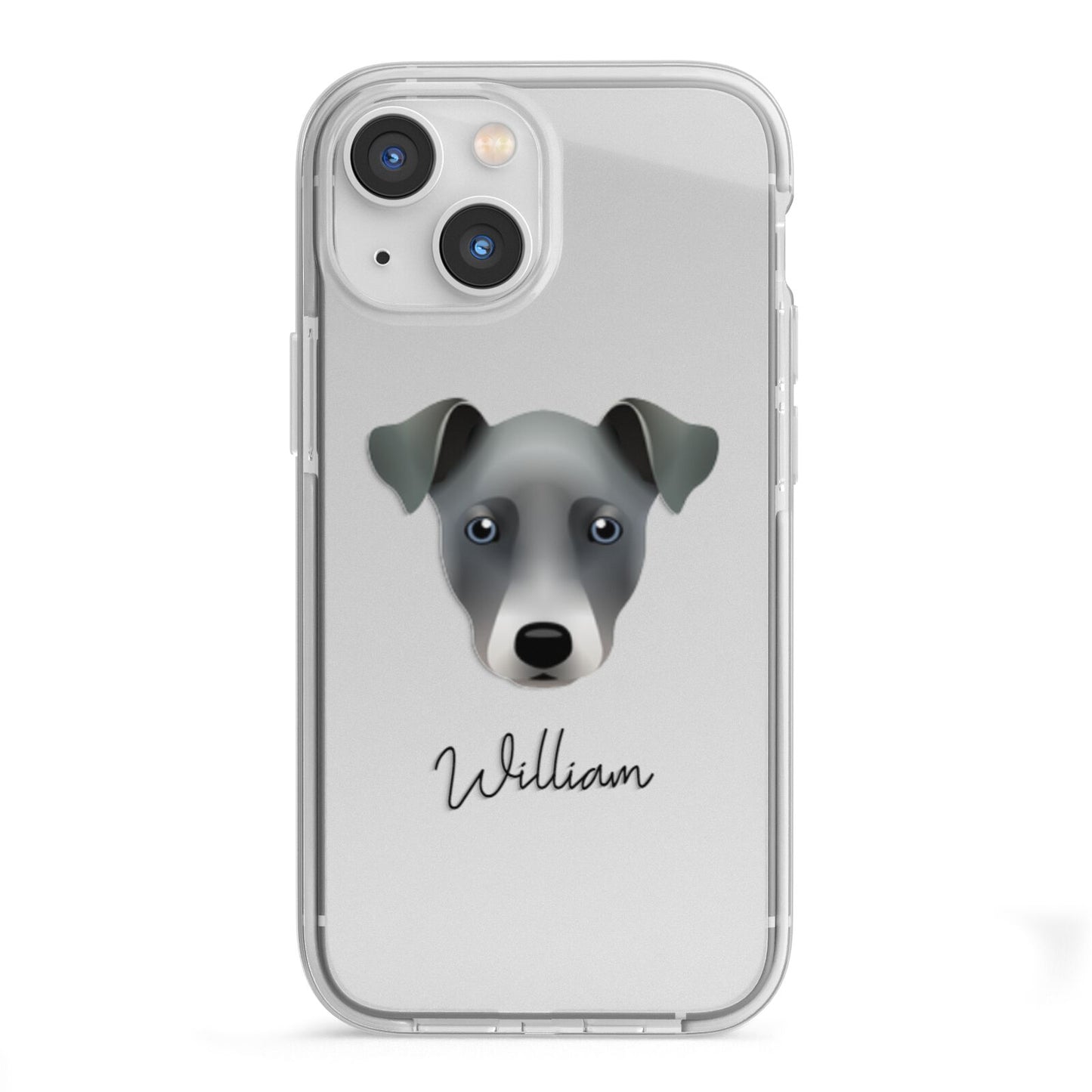 Chi Staffy Bull Personalised iPhone 13 Mini TPU Impact Case with White Edges