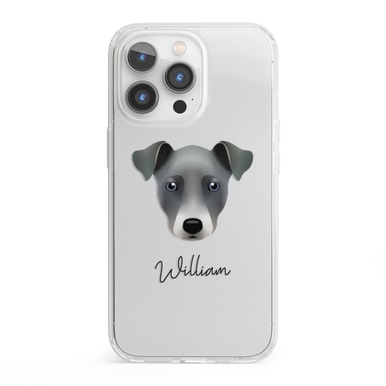 Chi Staffy Bull Personalised iPhone 13 Pro Clear Bumper Case
