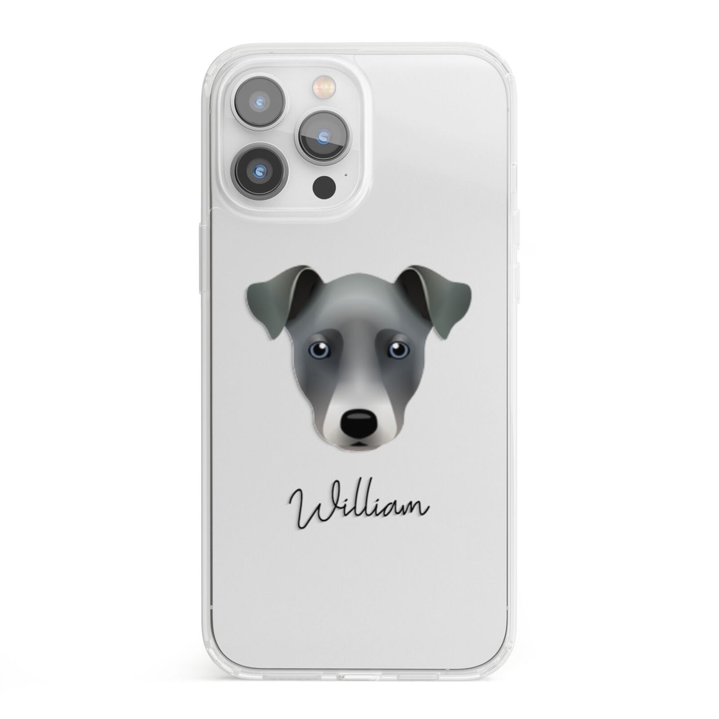 Chi Staffy Bull Personalised iPhone 13 Pro Max Clear Bumper Case