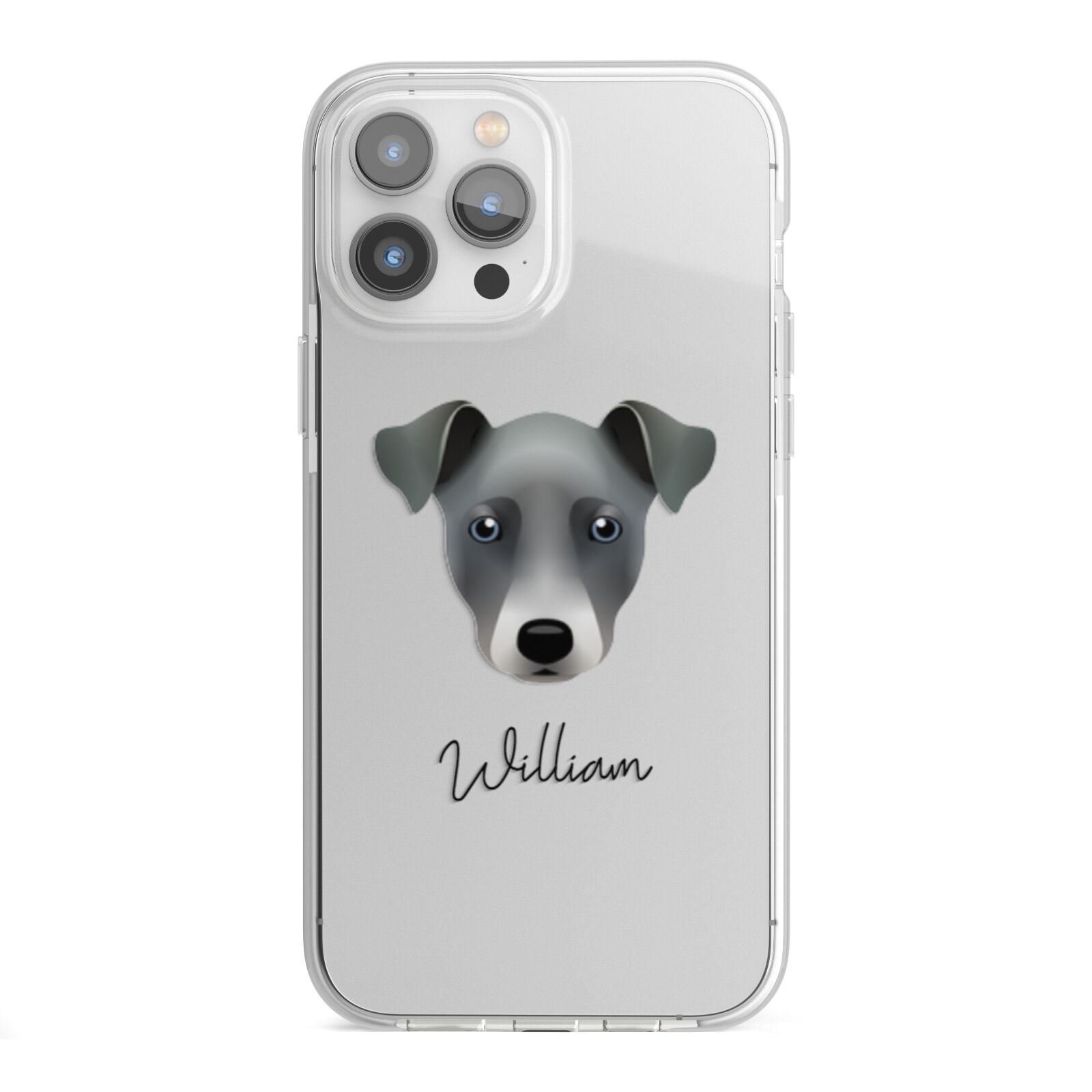Chi Staffy Bull Personalised iPhone 13 Pro Max TPU Impact Case with White Edges