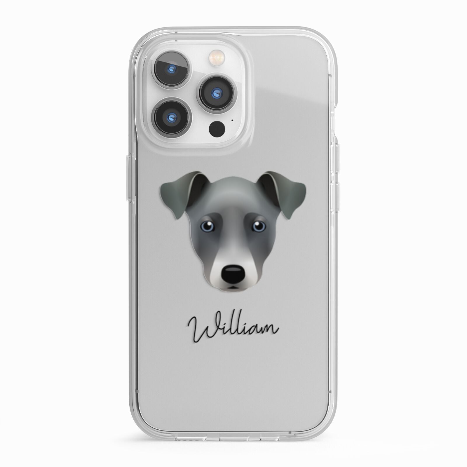 Chi Staffy Bull Personalised iPhone 13 Pro TPU Impact Case with White Edges