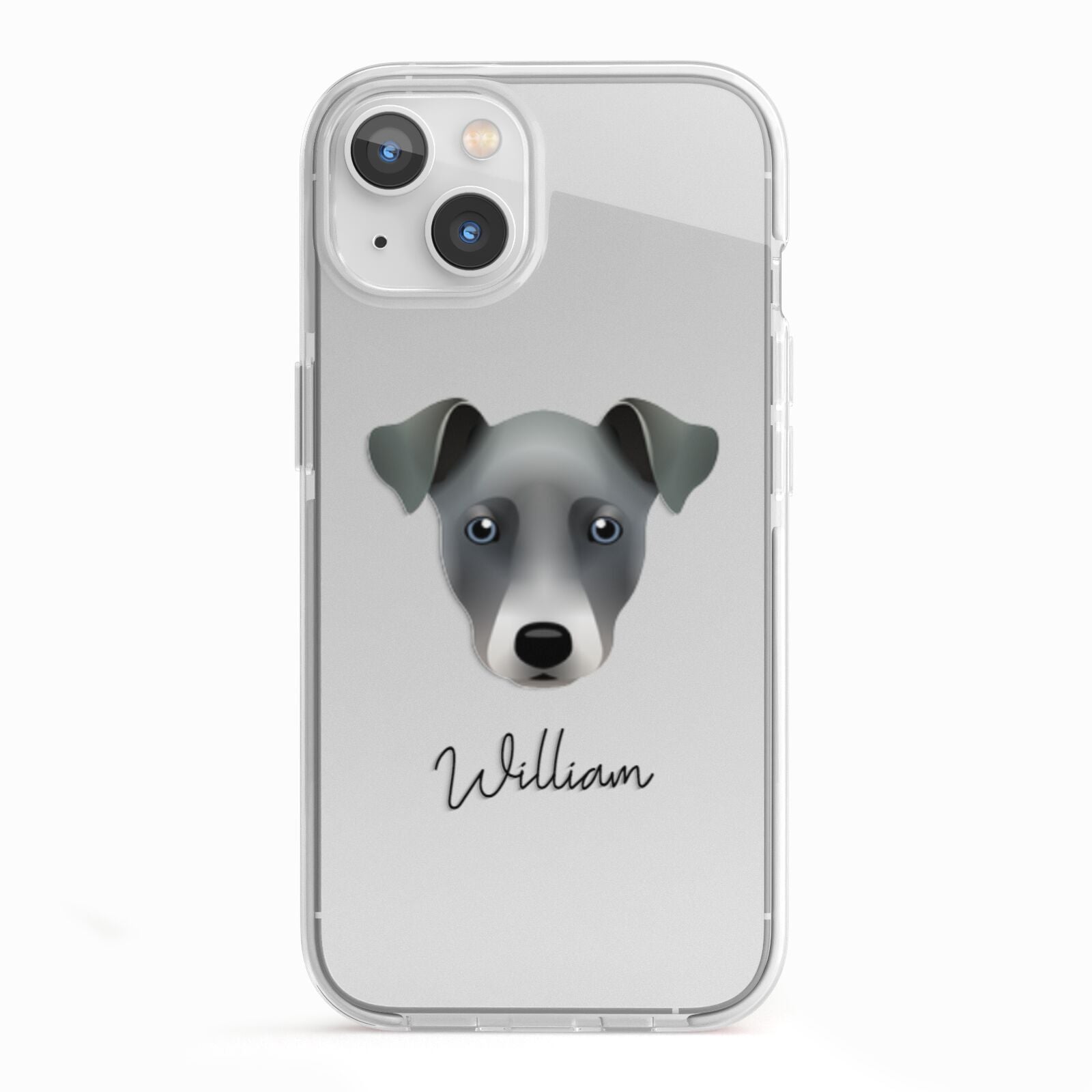 Chi Staffy Bull Personalised iPhone 13 TPU Impact Case with White Edges