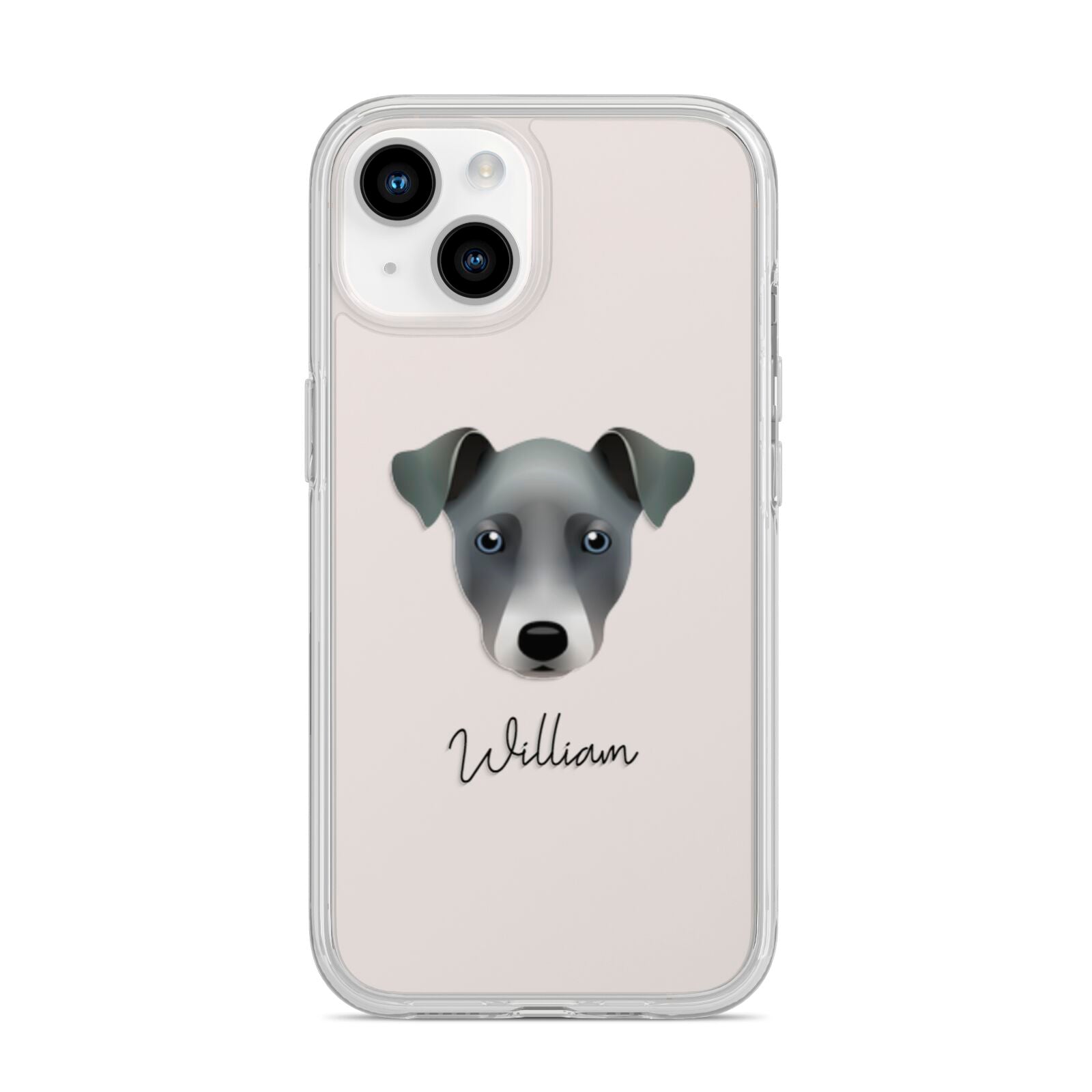 Chi Staffy Bull Personalised iPhone 14 Clear Tough Case Starlight