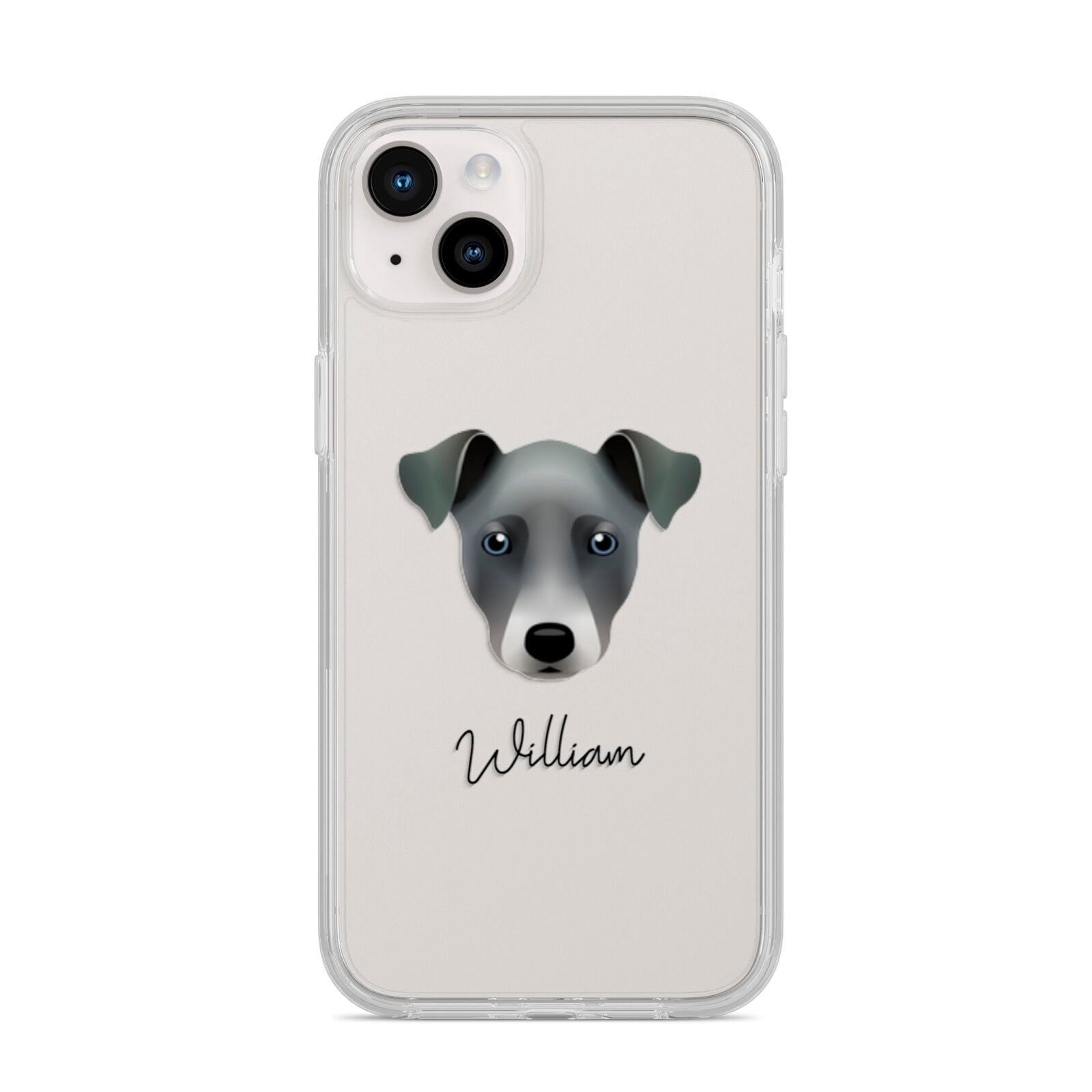 Chi Staffy Bull Personalised iPhone 14 Plus Clear Tough Case Starlight