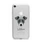 Chi Staffy Bull Personalised iPhone 7 Bumper Case on Silver iPhone