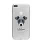 Chi Staffy Bull Personalised iPhone 7 Plus Bumper Case on Silver iPhone