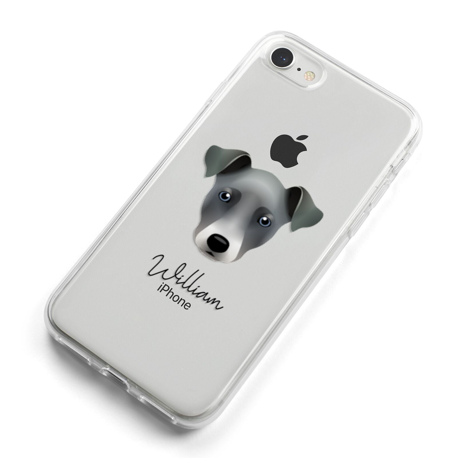 Chi Staffy Bull Personalised iPhone 8 Bumper Case on Silver iPhone Alternative Image