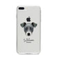 Chi Staffy Bull Personalised iPhone 8 Plus Bumper Case on Silver iPhone