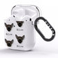Chihuahua Icon with Name AirPods Clear Case Side Image