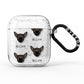 Chihuahua Icon with Name AirPods Glitter Case