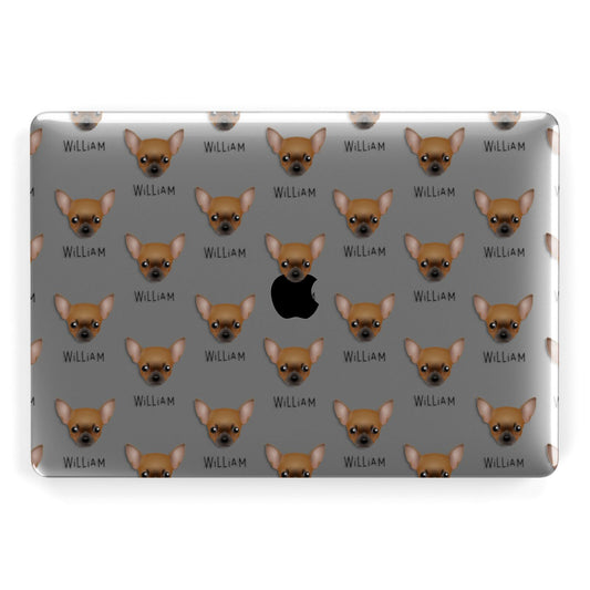 Chihuahua Icon with Name Apple MacBook Case