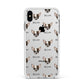 Chihuahua Icon with Name Apple iPhone Xs Max Impact Case White Edge on Silver Phone