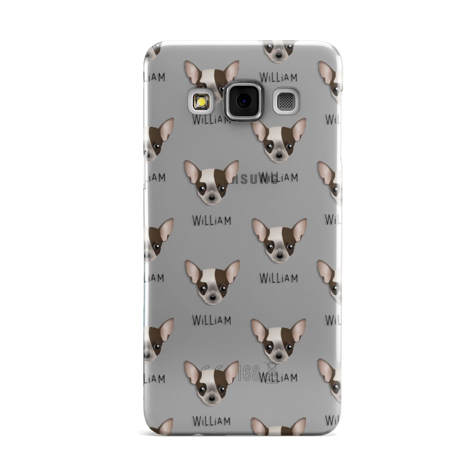 Chihuahua Icon with Name Samsung Galaxy A3 Case