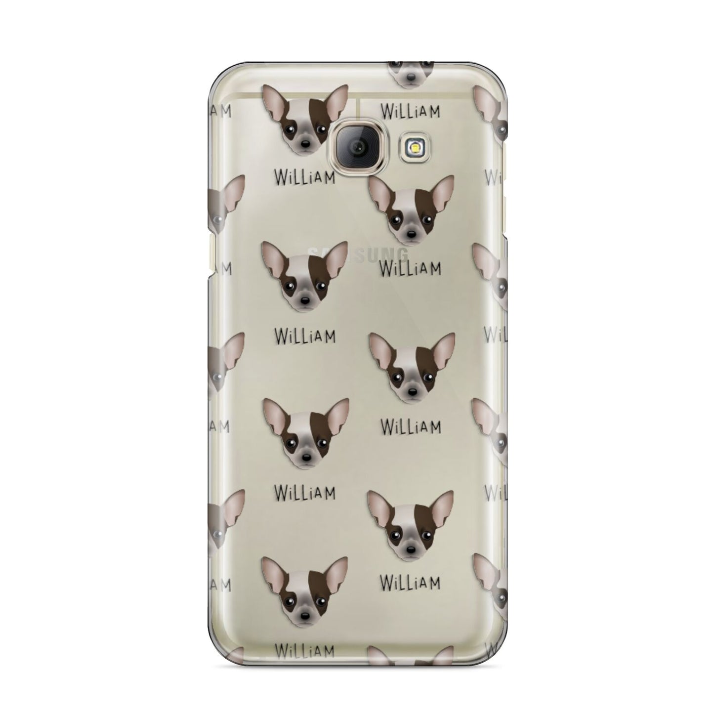 Chihuahua Icon with Name Samsung Galaxy A8 2016 Case