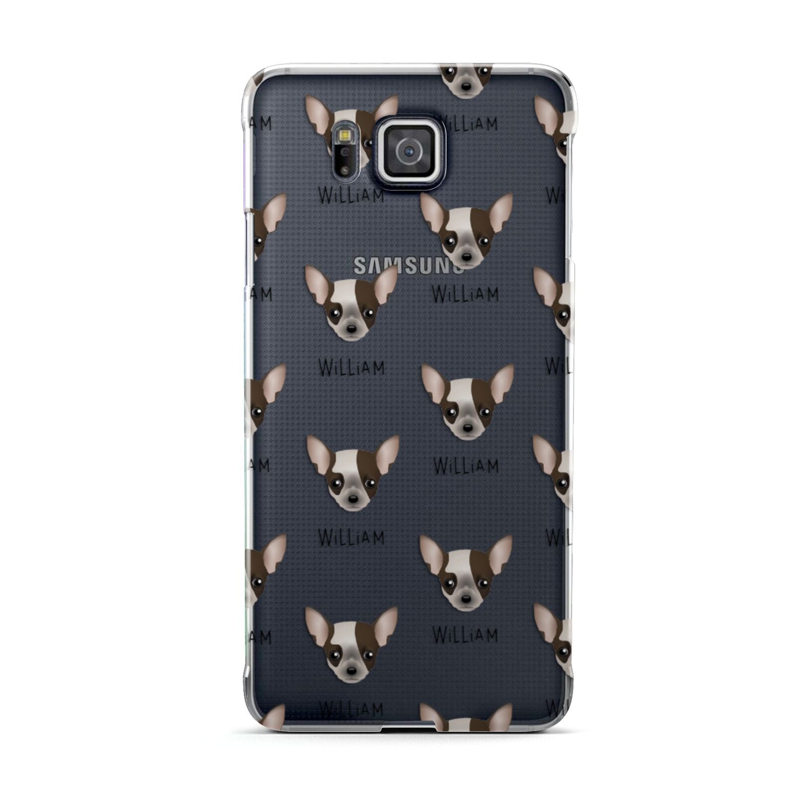 Chihuahua Icon with Name Samsung Galaxy Alpha Case